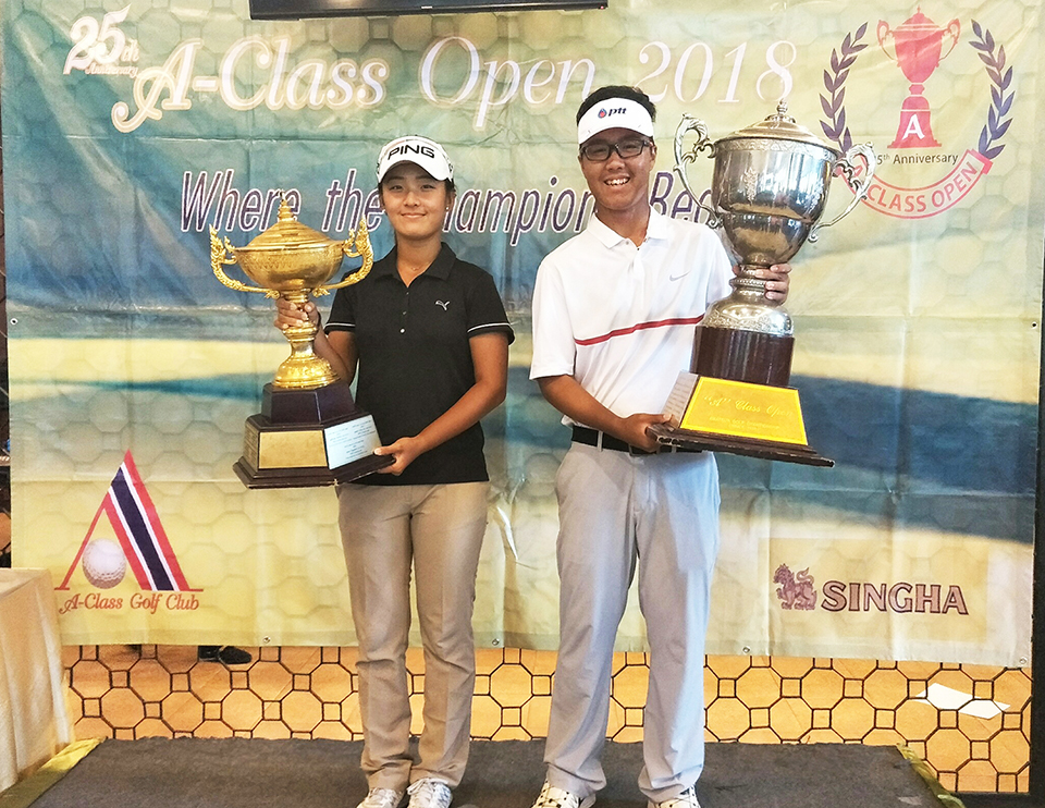 อริยวัตร คว้าแชมป์ A-Class Open 2018 สนามรอแยลฮิลส์  Jenny Ham ทำ – 6 คว้าแชมป์หญิง 
